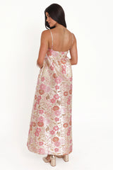 Yasmine Maxi Dress - Pink Floral