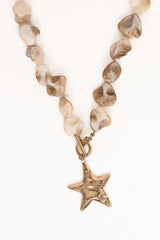 Gabbie Star Necklace - Pearl/Gold