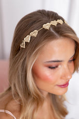 Mi Amore Headband - Gold