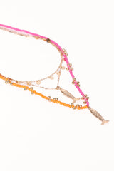 Tatiana Necklace - Gold/Multi