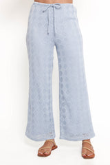 Cora Knit Pant - Blue