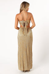 Beyz Midi Dress - Gold