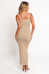 Farrah Midi Dress - Light Taupe