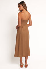 Ida Midi Dress - Golden Palm