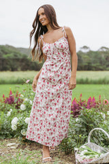 Imelda Midi Dress - Rose Print