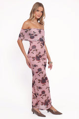 Indya Maxi Dress - Pink Floral