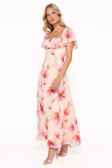 Kamie Maxi Dress - Pink Floral