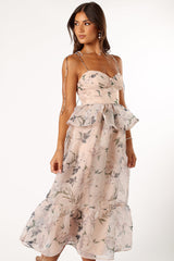 Kennie Midi Dress - Pink Floral