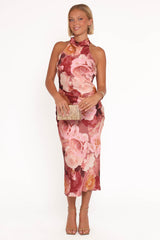Lovett Maxi Halter Dress - Botanical Garden