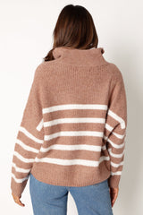Miranda Knit Sweater - Taupe