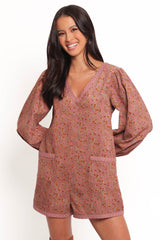 Orio Romper - Mauve Multi