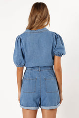 Harry Romper - Medium Denim