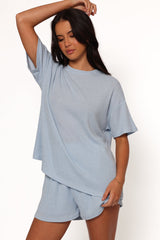 Granger Knit Short Set - Blue