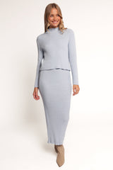 Payton Knitted Set - Light Blue