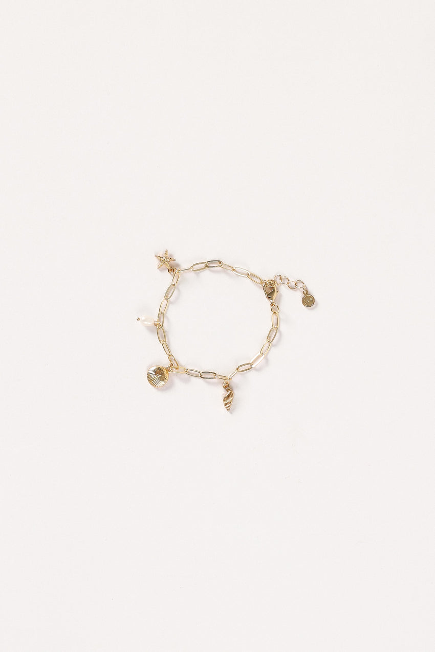 Alice Charm Bracelet - Gold