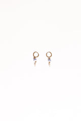 Bree Earrings - Blue/Pearl