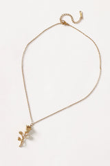 Damira Flower Necklace - Gold