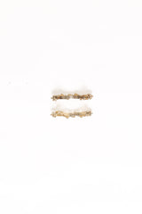 Diana 2 Pack Hair Clips - Diamante