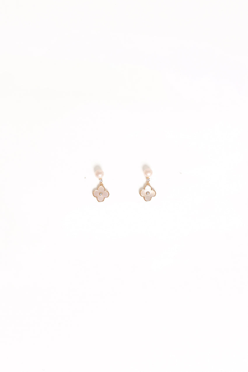 Marlowe Flower Earrings - Gold