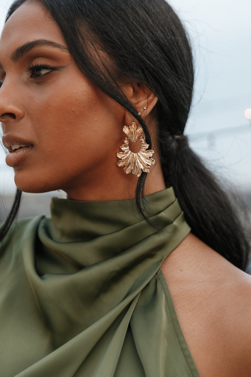 Pixie Statement Earrings - Gold