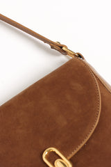 Rowena Crossbody Bag - Brown Suede