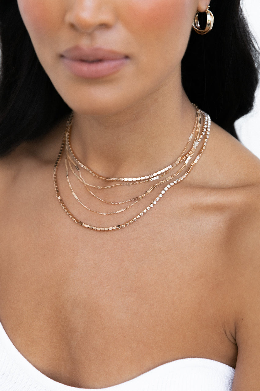 Venia Multi Layered Necklace - Gold