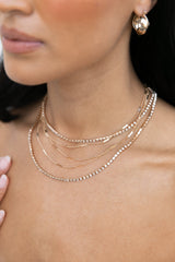 Venia Multi Layered Necklace - Gold