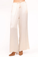 Valia Wide Leg Pant - Cream