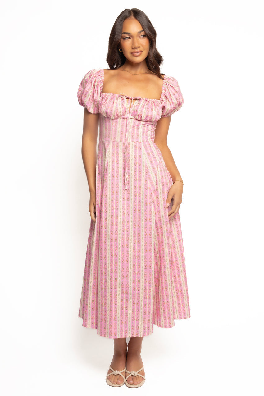 Amethyst Midi Dress - Pink