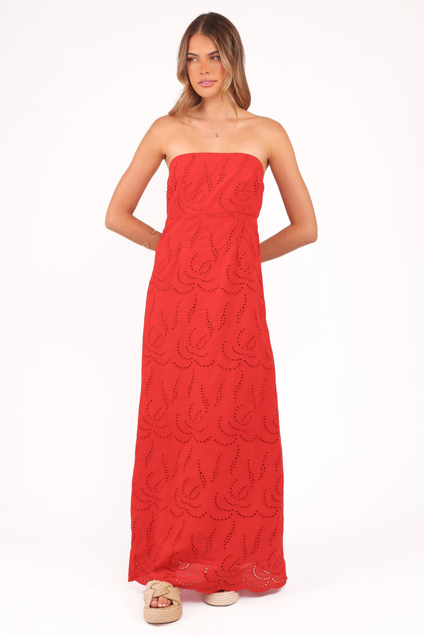 Annika Maxi Dress - Red