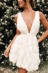 Atti Mini Dress - Cream