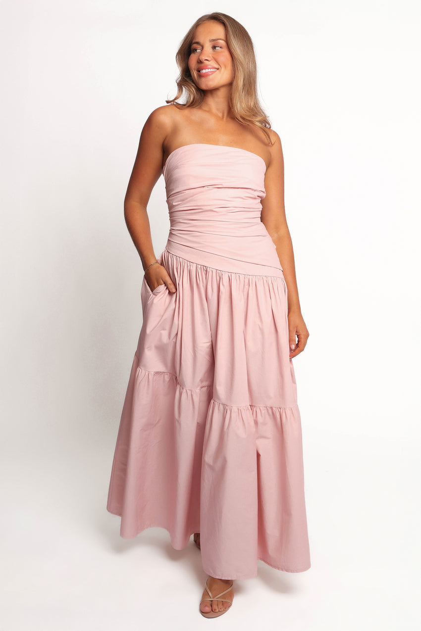 Blanche Strapless Maxi Dress - Orchid
