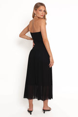 Caitie Midi Dress - Black