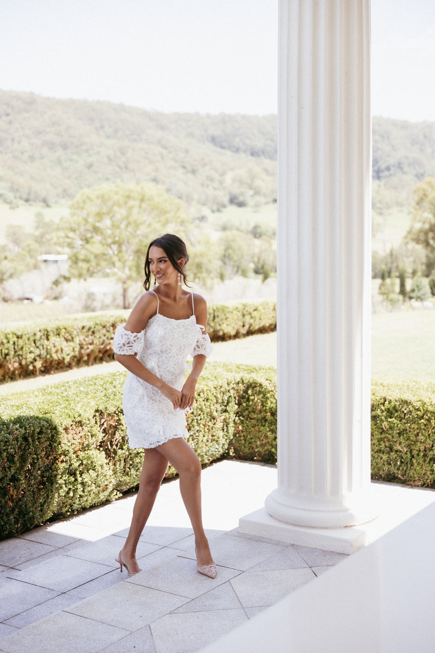 Celestia Mini Dress - White