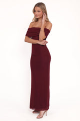 Desirae Maxi Dress - Burgundy
