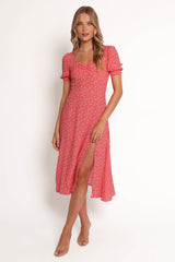 Franklin Dress - Red Floral