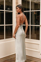 Hadley Halterneck Maxi Dress - Sage