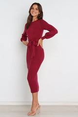 Helena Dress - Wine
