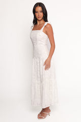 Lavinia Maxi Dress - White Floral