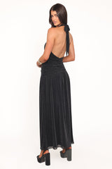 Lucas Halterneck Maxi Dress - Black
