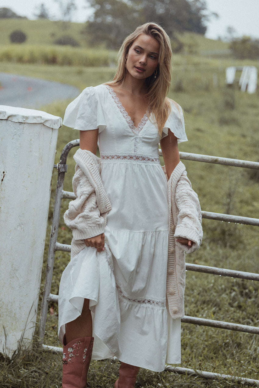 Minny Maxi Dress - Cream