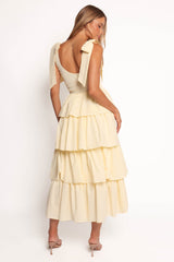 Raphael Tiered Maxi Dress - Yellow