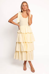 Raphael Tiered Maxi Dress - Yellow
