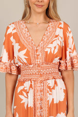 Silvio Maxi Dress - Orange