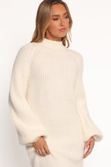 Tobin Knit Maxi Dress - Cream