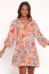 Zanna Mini Dress - Multi Tile