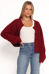 Albertine Cardigan - Wine