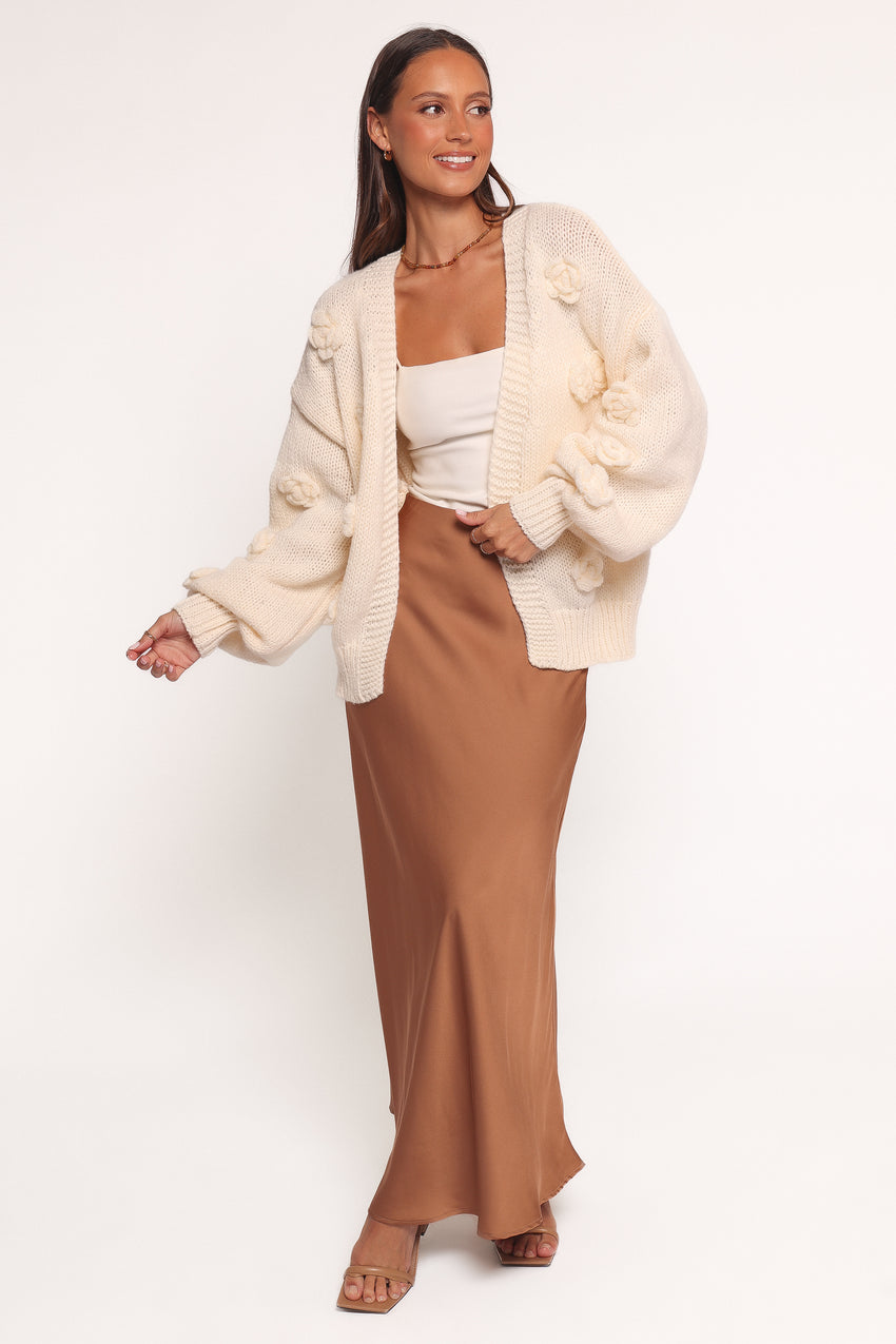 Doralee Rose Cardigan - Cream