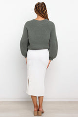 London Knit Sweater - Emerald