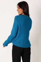 Michaela Knit Sweater - Royal Blue